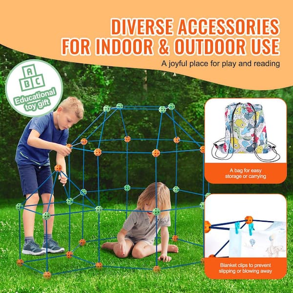 VEVOR Fort Building Kit for Kids, 180PCS STEM Building Toys