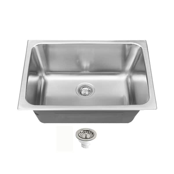 S♡ SINK DEPOT 24 in. x 18 in. Stainless Steel Self-Rim or Undermount