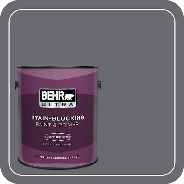 BEHR ULTRA 1 gal. Home Decorators Collection #HDC-CL-04G Liberty Bell Gray Extra Durable Eggshell Enamel Interior Paint & Primer