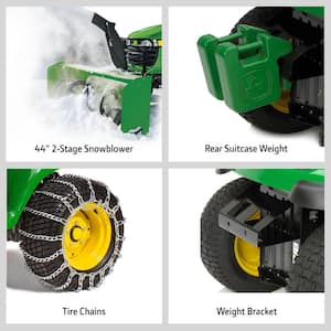 44 in. Two-Stage Snow Blower Attachment Complete Package for 100 Series Tractors with 42 in. or 48 in. Decks