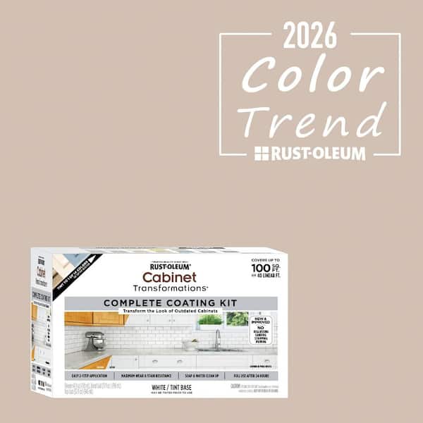 1 qt. Satin Smokey Beige Interior Cabinet Paint Kit