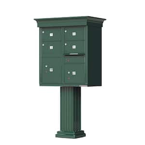 1570 4-Large Mailboxes 2-Parcel Lockers 1-Outgoing Vital Cluster Box Unit with Vogue Classic Accessories