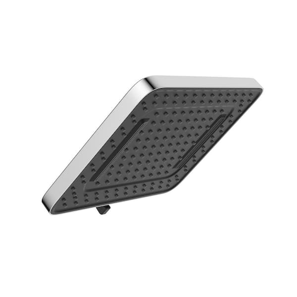 5-Spray Patterns with 1.8 GPM Showerhead face diameter 10 in. Wall Mount Fixed Shower Head in Chrome Finish