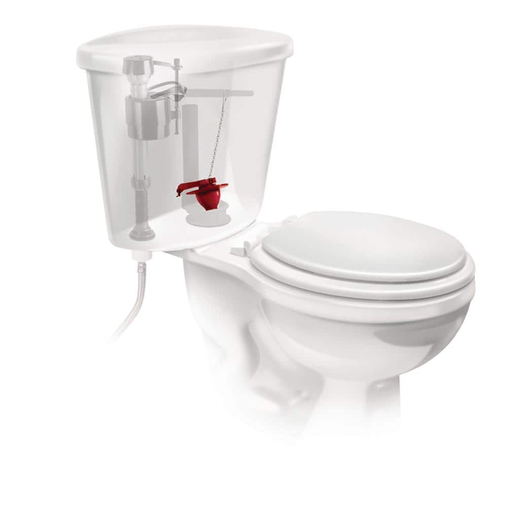 Red Microban Chemical Resistant Toilet Flapper