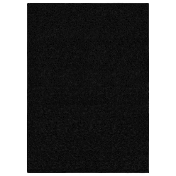 Ivy Black 6 ft. x 9 ft. Area Rug