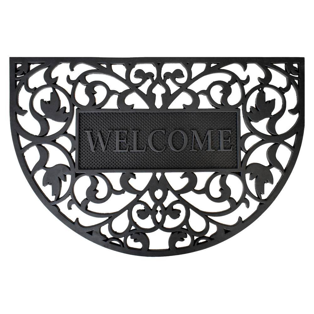 Welcome Arch Rubber Doormat  24  x 36