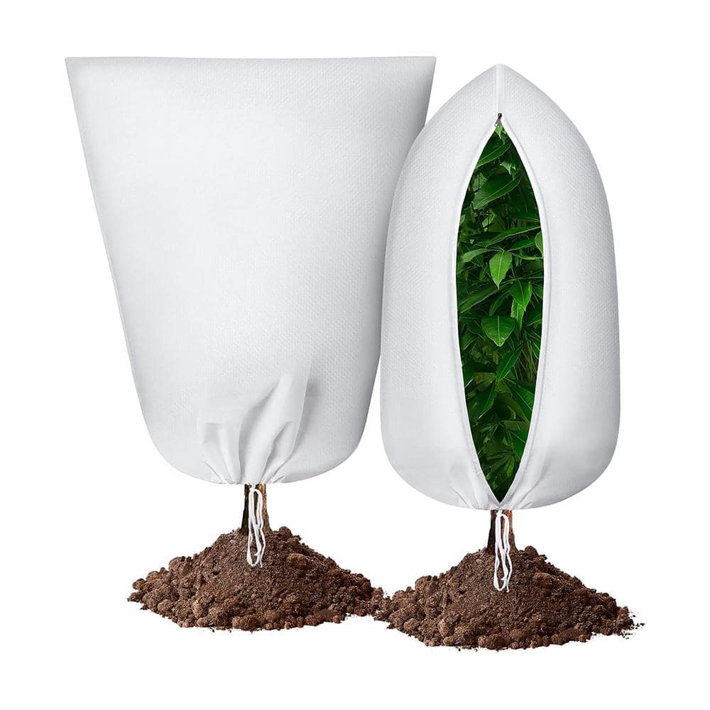 79 in. x 95 in. Extra Large Plant Covers with Zipper, Drawstring and Breathable Non-Woven Fabric, White (4-Pack) price history on PriceWatchPro