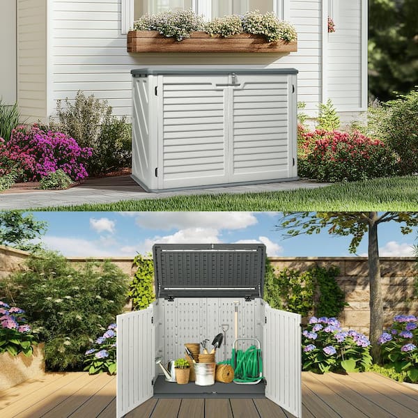 Karl home 187 Gal. HDPE Deck Box K1G55000191+92 - The Home Depot