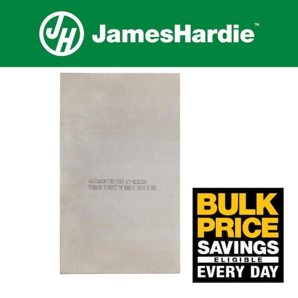 HardieBacker 1/2 in. x 3 ft. x 5 ft. Cement Backerboard