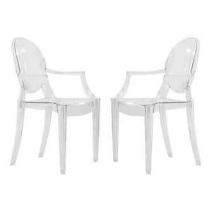 Carroll Clear Color Acrylic Arm Chair Set of 2