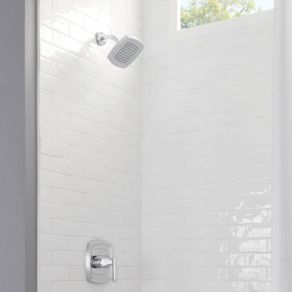 Polished Chrome Wall Mounted Shower Trim Kit with Shower Head