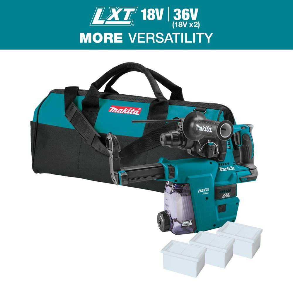 Makita 18V LXT LithiumIon Brushless Cordless 1 in. Rotary Hammer