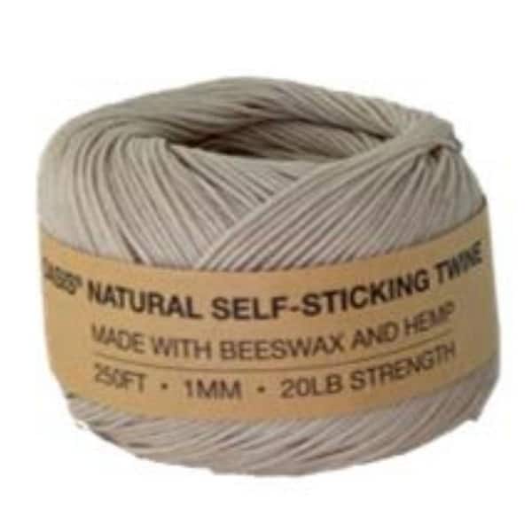 Natural Self-Sticking Twine, Ivory, 250 ft./Roll