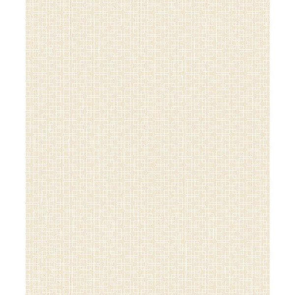 Advantage Garten Light Yellow Geometric Strippable Roll (Covers 57.8 sq. ft.)