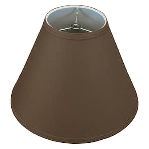 Fenchel Shades 12 in. Width x 8.25 in. Height Coffee/Nickel Finish Empire Lamp Shade