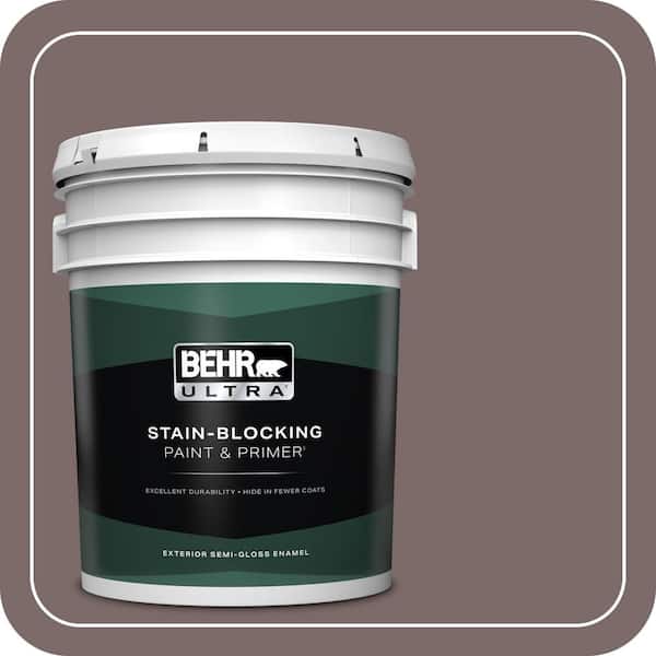 BEHR ULTRA 5 gal. Home Decorators Collection #HDC-NT-26 Muscatel Semi-Gloss Enamel Exterior Paint & Primer