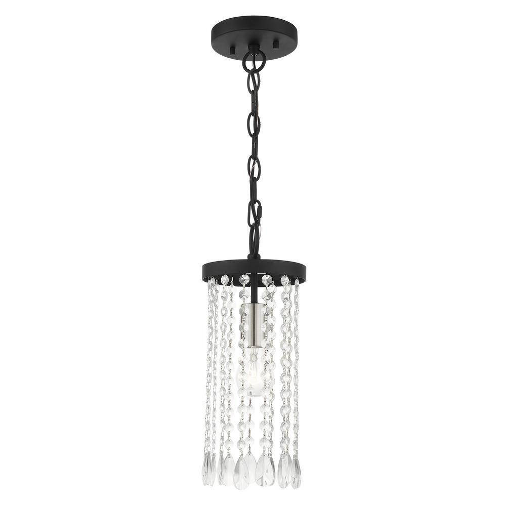 Elizabeth 1 Light Black Mini Pendant
