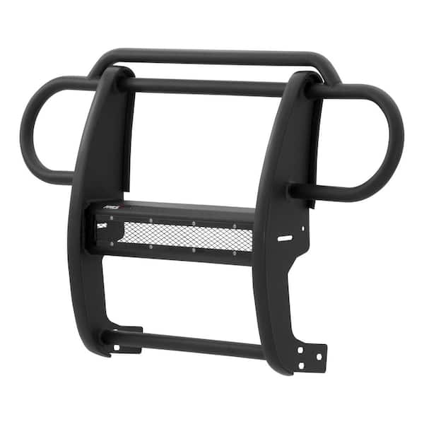 Pro Series Black Steel Grille Guard with Light Bar, Select Jeep Wrangler JK