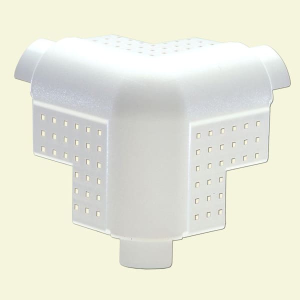 Phillips Manufacturing Company 4.75 in. x 0.81 ft. Vinyl 3-Way Corner Caps Drywall (50-Pack)