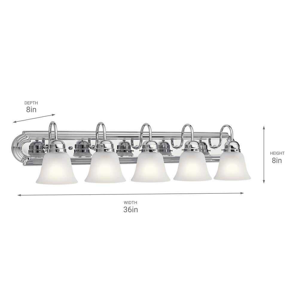 Distressed Bronze 36" Classic Vanity Light with Satin Etched Glass