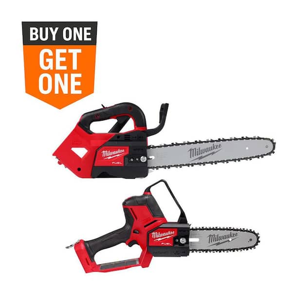 M18 FUEL 14 in Top Handle 18V Lithium-Ion Brushless Cordless Battery Chainsaw & M18 FUEL 8 in HATCHET Pruning Saw 2-Tool