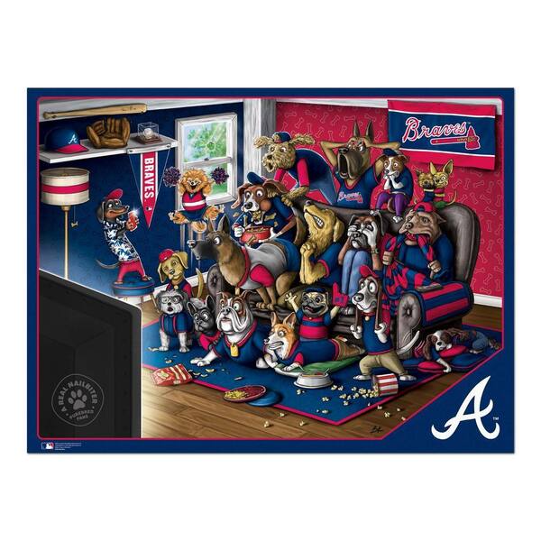 YouTheFan MLB Atlanta Braves Purebred Fans Puzzle-A Real Nailbiter