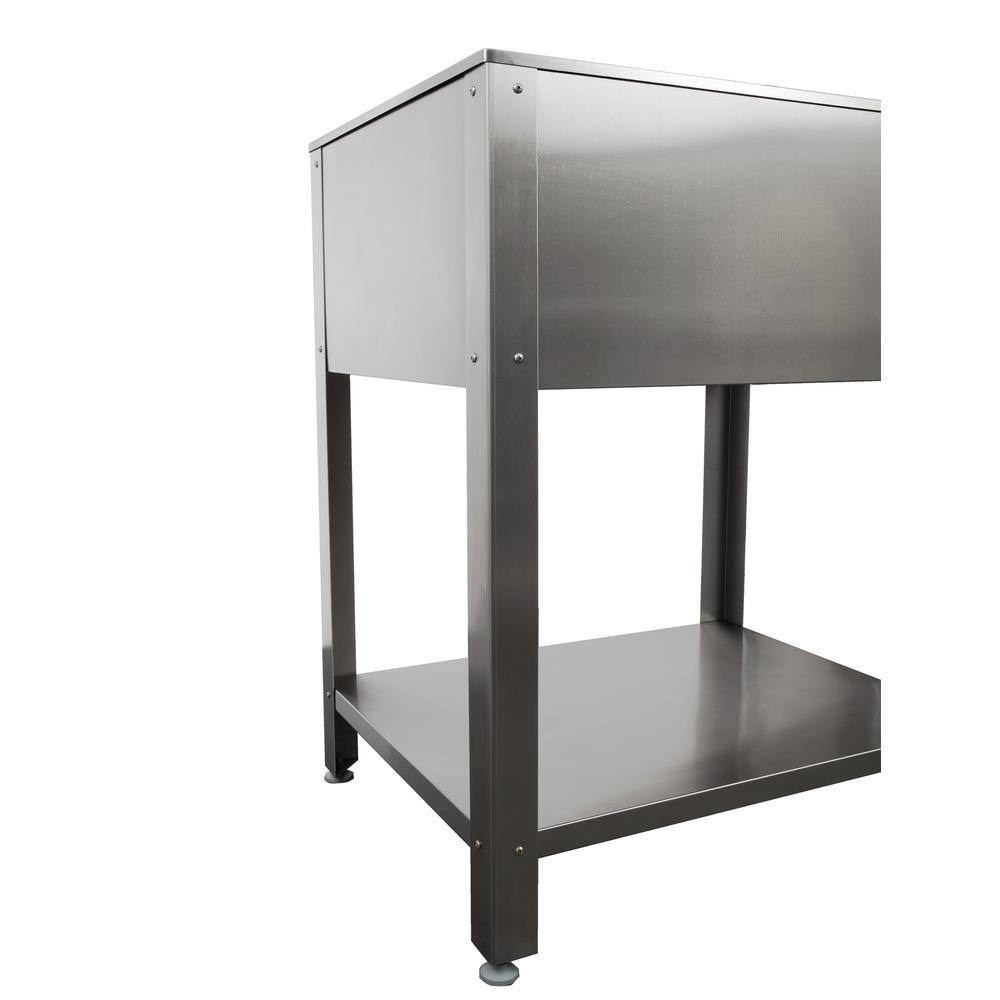 28" Stainless Steel Freestanding Utility Sink with Faucet