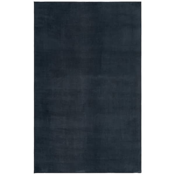 Loft Dark Gray 5 ft. x 8 ft. Machine Washable Modern Solid Area Rug