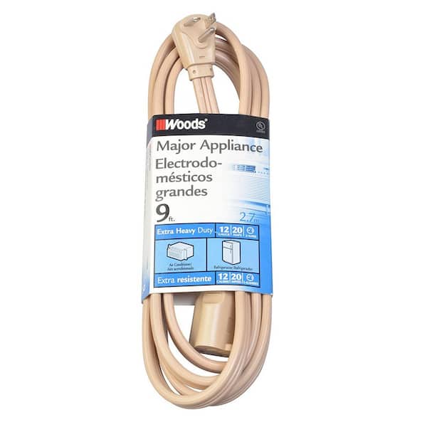 Southwire ft. 12-Gauge 20 Amp Extra Heavy Duty Major Appliance Cord,  Beige 568 The Home Depot
