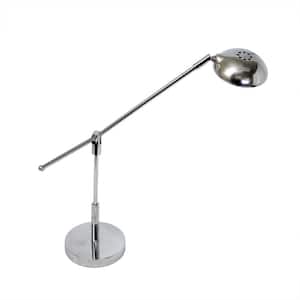 Balance Arm 21.25 in. Chrome LED Desk Lamp with Swivel Head