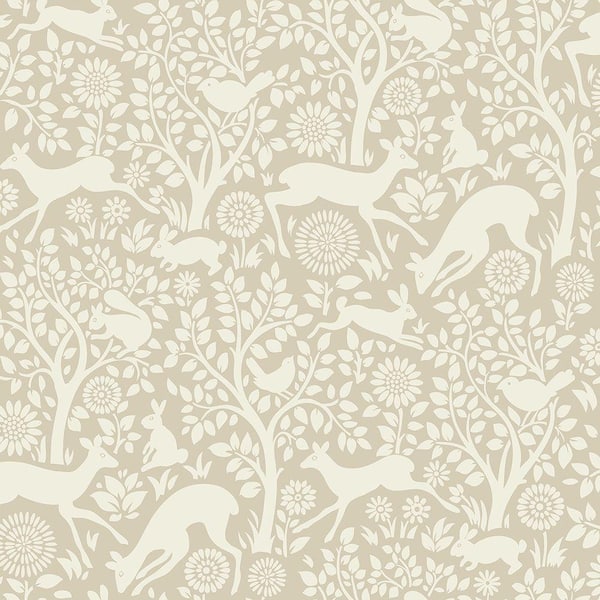 Chesapeake Anahi Neutral Forest Fauna Neutral Wallpaper Sample
