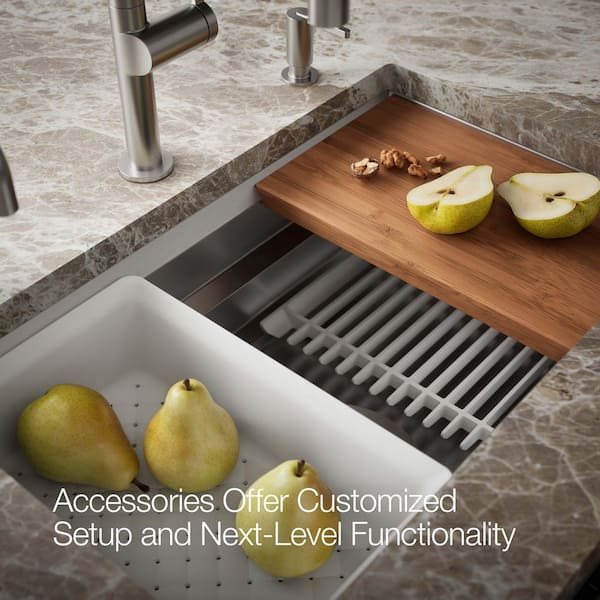 KOHLER Prolific Undermount Stainless Steel 29 in. L Single Bowl