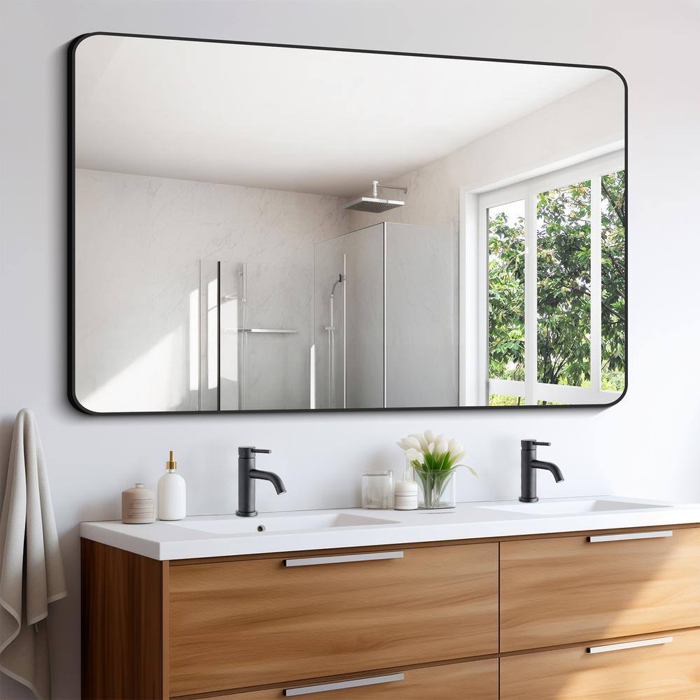 Matte Black Single Handle Deck Mounted Bathroom Faucet