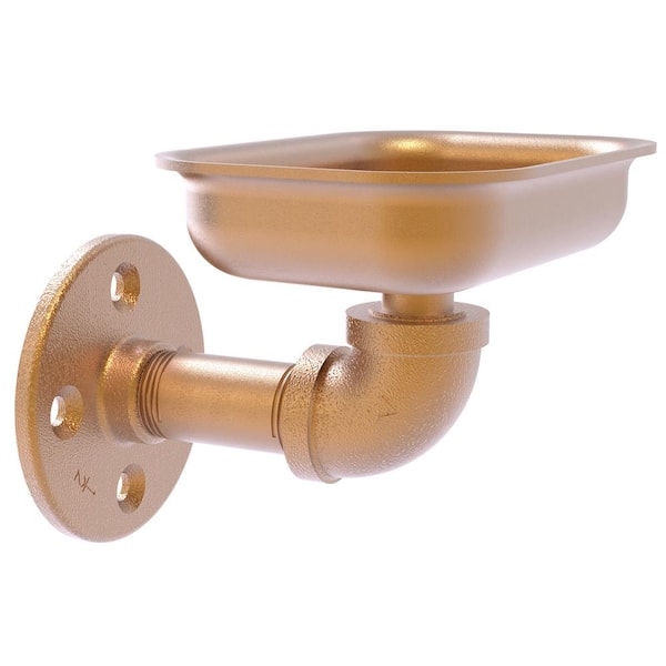 Allied Brass Pipeline Collection Wall Mounted Soap Dish in Brushed Bronze