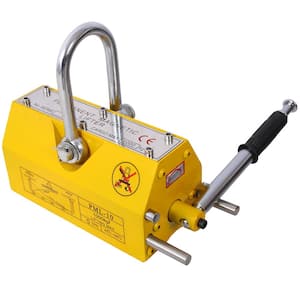 2200 lb. Heavy Duty Magnet Permanent Magnetic Lifting with Release for Hoist, Shop Crane, Block