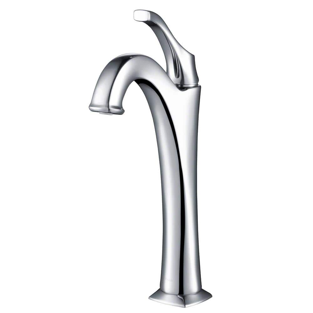 Elegant Arlo 12" Chrome Single-Handle Vessel Bathroom Faucet