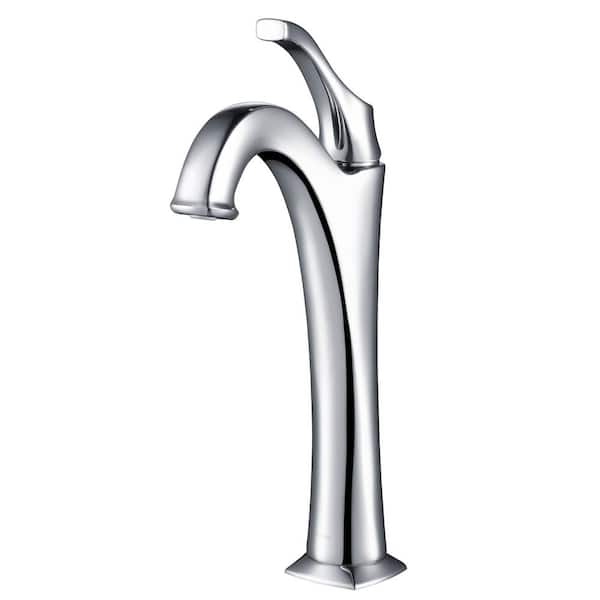 KRAUS Arlo Single Handle Vessel Sink Faucet in Polished Chrome