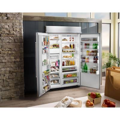 30 cu. ft. Built-In Side by Side Refrigerator in Panel Ready