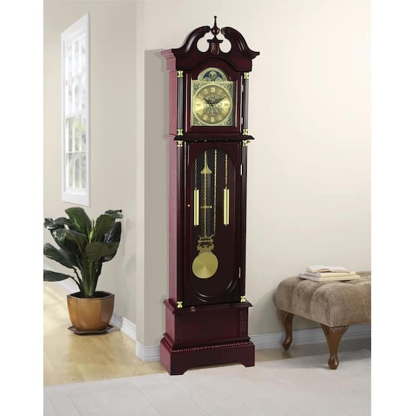 Buy D'TIMES Walnut Polish Wood Grandfather Style Floor Clock Vintage  ,Pinewood Hermele Grandfather Clock (DT-1306) At Best Price In India |  Nikshan Online