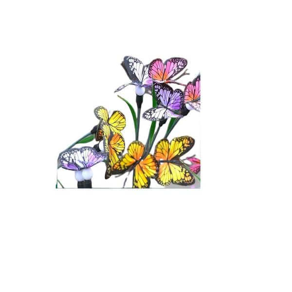 Solar Garden Lights-Swaying Butterfly Light, Solar Outdoor Lights, Yard Patio Pathway Decoration, (2 Pack)