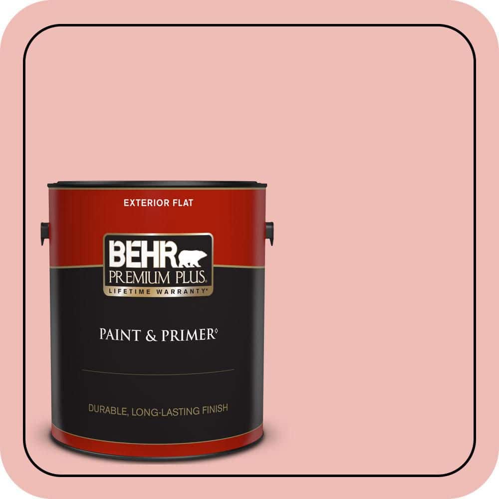 1 gal. #BIC-04 Pink Taffy Flat Exterior Paint & Primer price history on PriceWatchPro
