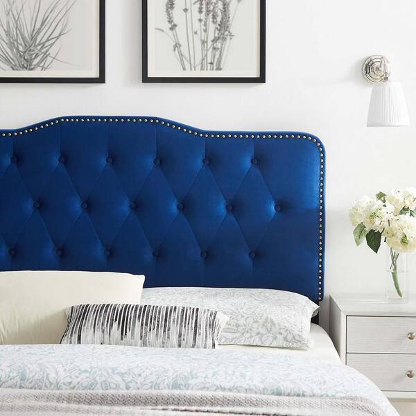 Modway Sophia Navy Tufted Performance, Navy Tufted Queen Headboard