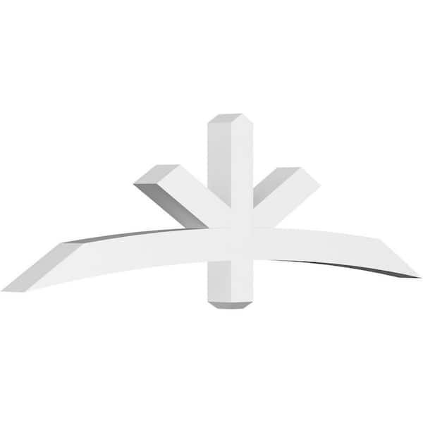 Ekena Millwork Alberta 72 in. W x 21 in. H x 4 in. D Signature Polyurethane Bracket