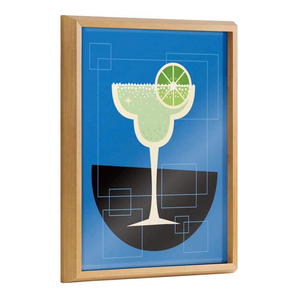 Natural Framed Margarita Print on Canvas, 16" x 20"