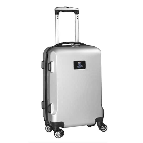 Denco MLB Kansas City Royals Silver 21 in. Carry-On Hardcase Spinner Suitcase