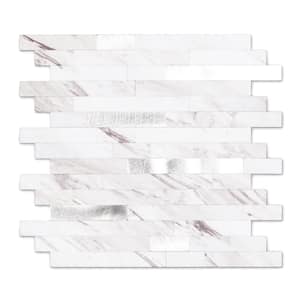 Marble Collection Carla 12 in. x 12 in. PVC Peel and Stick Tile (5 sq. ft./5-Sheets)