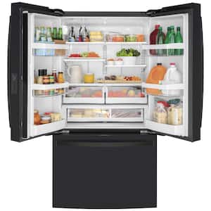 23.1 cu. ft. French Door Refrigerator in Black Slate, Fingerprint Resistant, Counter Depth and ENERGY STAR