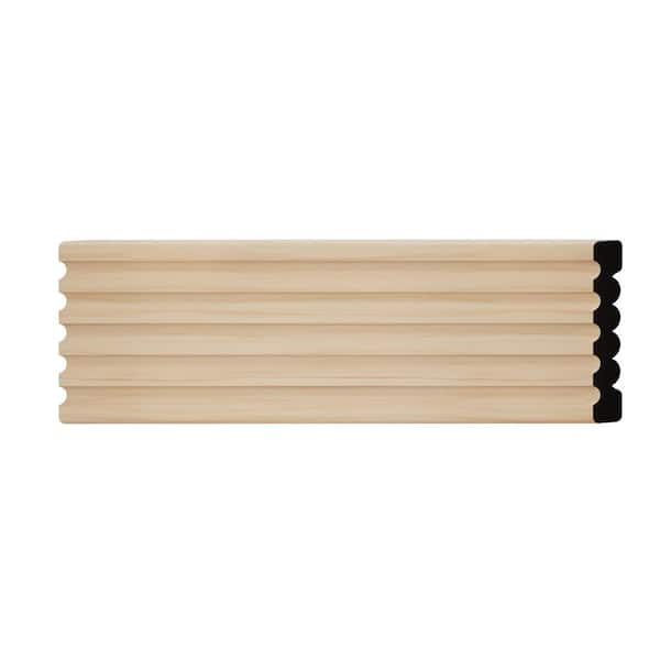 Ekena Millwork WM338 0.56 in. D x 3.38 in. W x 6 in. L Wood (Alder) Chair Rail Sample