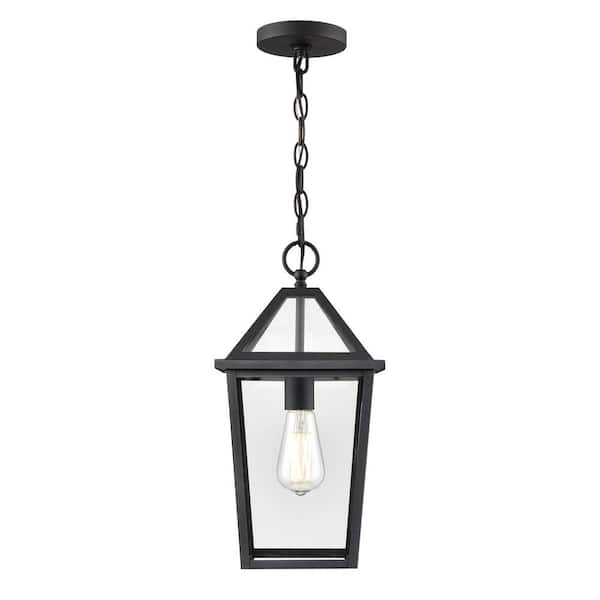 Millennium Lighting Eston 16.375 in. 1-Light Textured Black Dimmable ...