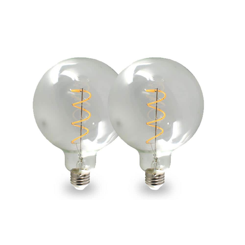 NorbCOZY 4W Equivalent Relaxing G40 Large Globe 2200K Dimmable Clear Spiral